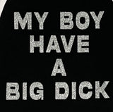 PNFメイド グリッタートップ / PNF made MY BOYFRIEND HAVE A BIG DICK glitter top
