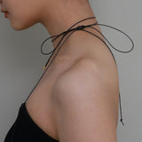 ハートストリングネックレス / heart string necklace