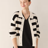 クラシッククランブルカーディガン/Classic crumble cardigan_stripe