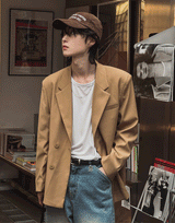 ローラヒドゥンツーボタンブレザー (2 color)