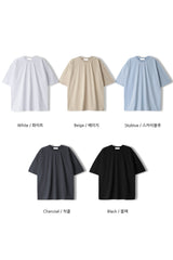 ダブルラインオーバーサイズ半袖Tシャツ / LMN Double-Line Oversized Short-Sleeved T-Shirt (5 colors)