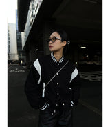 [UNISEX] ヴァラシティスタジアムレザーポイントジャケット