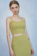 HIDE Chain Crop Top (Olive) (6570964025462)