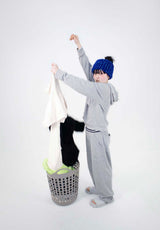 0MWタフカッティングフーディー_melange gray