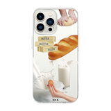 ブレッドアンドミルクジェリースマホケース/Bread and milk jelly case