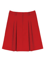 VIVID PLEATS SKIRT (TOMATO)