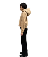 プリントクロップドフーディ / Print Cropped Hoodie-BEIGE