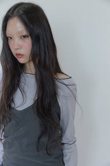 アップセットツーウェイホルターネックワンピースTシャツ(2color)