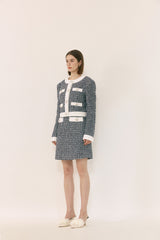 Colored tweed jacket 