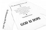 GOD IS DOPE LS TEE - WHITE (6635560632438)