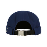 Twill Metal Buckle Watch Cap Navy