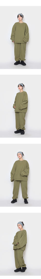 ウールオーバーピーチスウェットシャツ / wool over peach sweatshirt