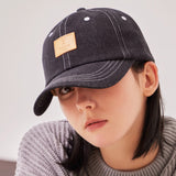 VA Square Denim Label Ballcap / Black Blue