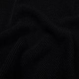 Haley Ribbon Knit Skirt [BLACK] (6638400438390)