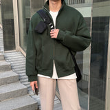Todd Oversized Fit Composite Paper High-Neck Zip-Up (4color)