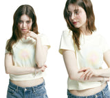 TCP トゥィンクルロゴクロップドtシャツ