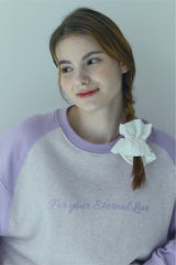 VINTAGE CHECK FRILL HAIR SCRUNCH (WHITE)