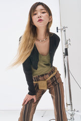 アンダーツイストニットカーディガン/Under Twisted Knit Cardigan (4 colors)