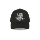 RENステッチキャップ/1 2 Ren stitch cap - BLACK