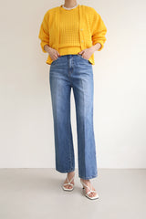 ストレートワイドデニムパンツ / TRENDY JEANS / STRAIGHT WIDE DENIM PANTS