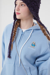 ウィティーバニーフーディージップアップ／WITTY BUNNY HOODIE ZIP UP [LIGHT BLUE]