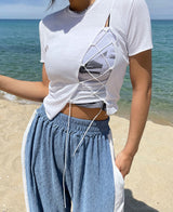 ツイストテンションクロップTシャツ