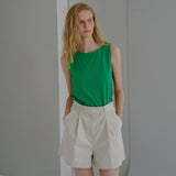 コットン チノ ハーフパンツ / Cotton chino half pants