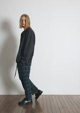 DREAMCATCHER CHECK LOOSE-FIT PANTS (Blue) / ドリームキャッチャーチェックルースフィットパンツ