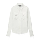 グランジパンクシャツ - WHITE