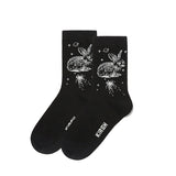 ウィティーバニースケッチグラフィックソックス／WITTY BUNNY SKETCH GRAPHIC SOCKS [CHARCOAL]