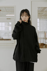 ヒデンジャンパー / unisex hidden jumper black