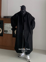 Nus. ウールブラックコート
