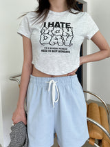 マンデイクロップTシャツ / Monday Crop T-shirt (4color)