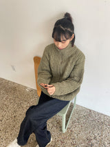 ミューチュアルツイストジップアップニット