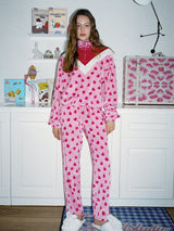 0 3 heart velvet lining pants - PINK (6672208429174)