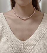 ブルームピンクパールネックレス/Bloom Pink Pearl Necklace