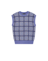 グラニースクエアオーバーサイズベスト/GRANNY SQUARE OVERSIZED VEST VERY PERI