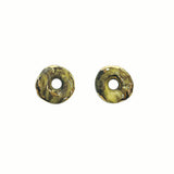 Ceramic Doughnut Marbling earring (atypical) (6642403246198)
