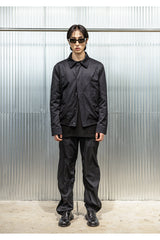 オブリークインバーティドプリーツブルゾン/OBLIQUE INVERTED PLEAT BLOUSON