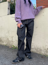 Subdued leather pants