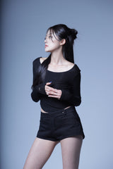 04.FLEXURA SHORT PANTS BLACK