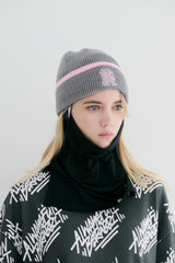 ロゴラインビーニー / BSR2223FWBN060 BSR LOGO LINE BEANIE GRAY