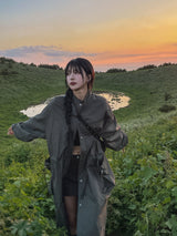 (UNISEX) f/wロングトレンチフィールドジャンパー