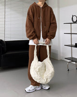 90'sキューブラムナッピング2WAYフードジップアップ / 90's Cube Lamb Napping Two-Way Hood Zip-Up (5 colors)