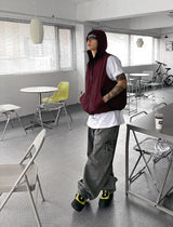 No.0028 O nylon hood VEST (3color)