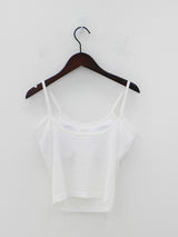 ハードキャップスリーブレストップ/Hard cap sleeveless (3color)
