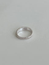 [92.5silver] グリッターボリュームドロップリング