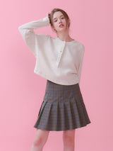 WAFFLE CROP T-SHIRT_CREAM (6612499071094)