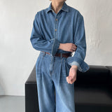 コールマンリネンツータックデニム / LE Coleman Denim Long-Sleeved Shirt