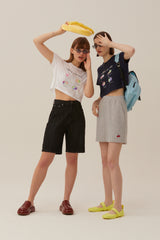 チェリーブラー半袖Tシャツ／CHERRY BLUR SHORT SLEEVE T-SHIRT [NAVY]